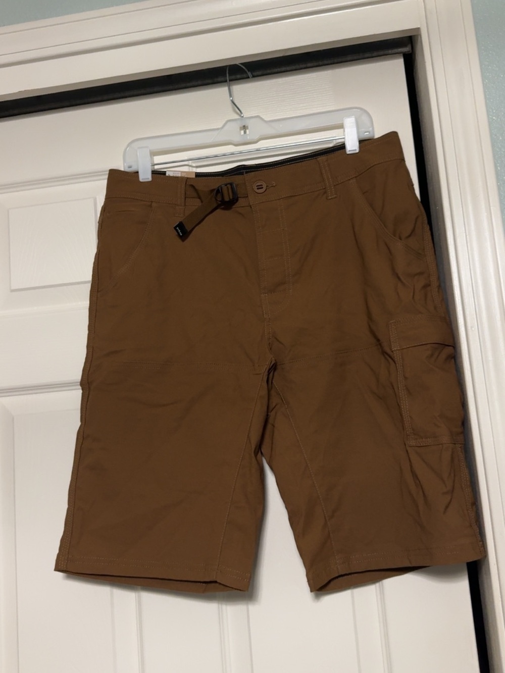PrAna Men’s Cargo Hiking Shorts Size 32 Brown NWT